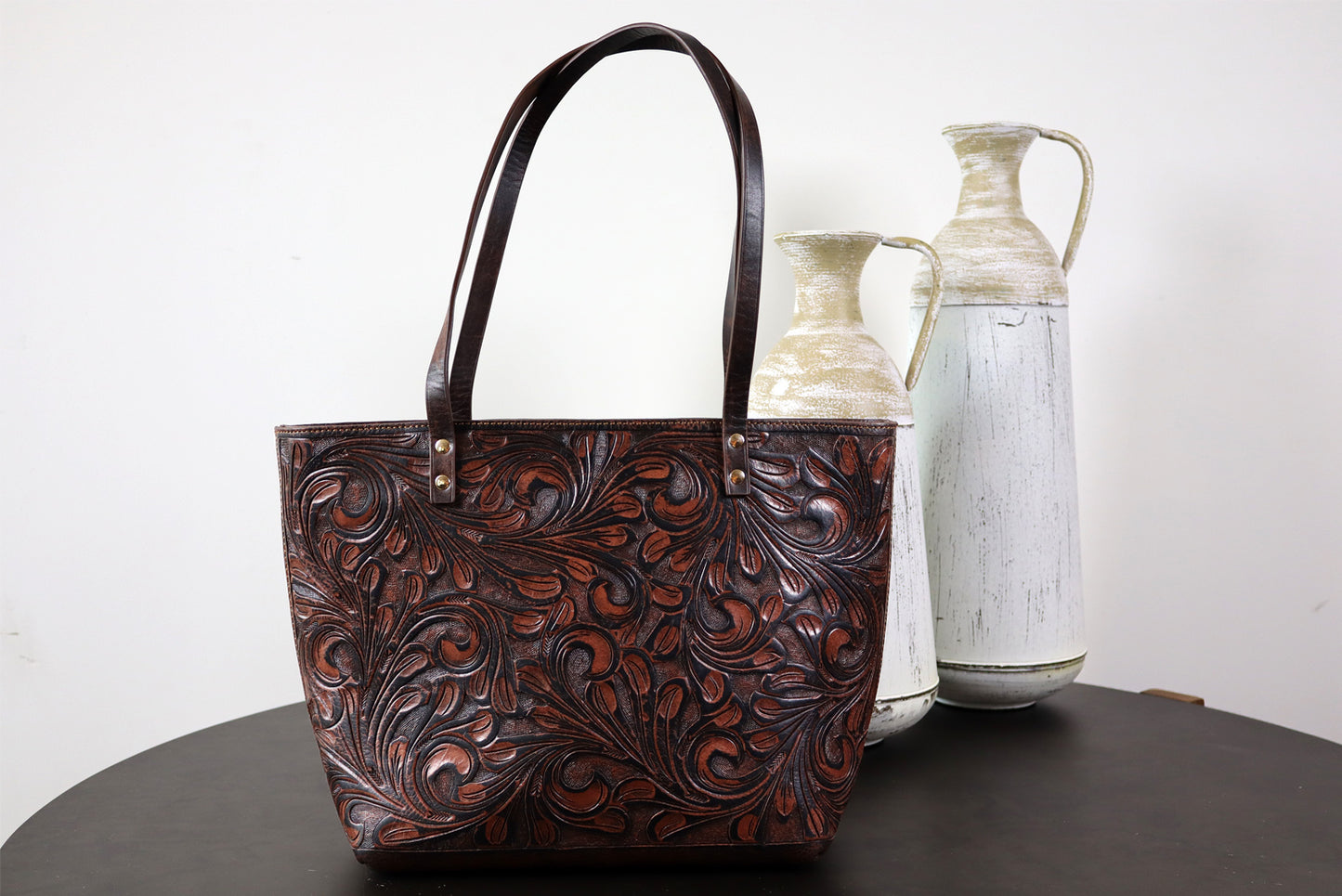 Leather Shoulder bag, Leather Women Bags, Handmade bag, tooled leather