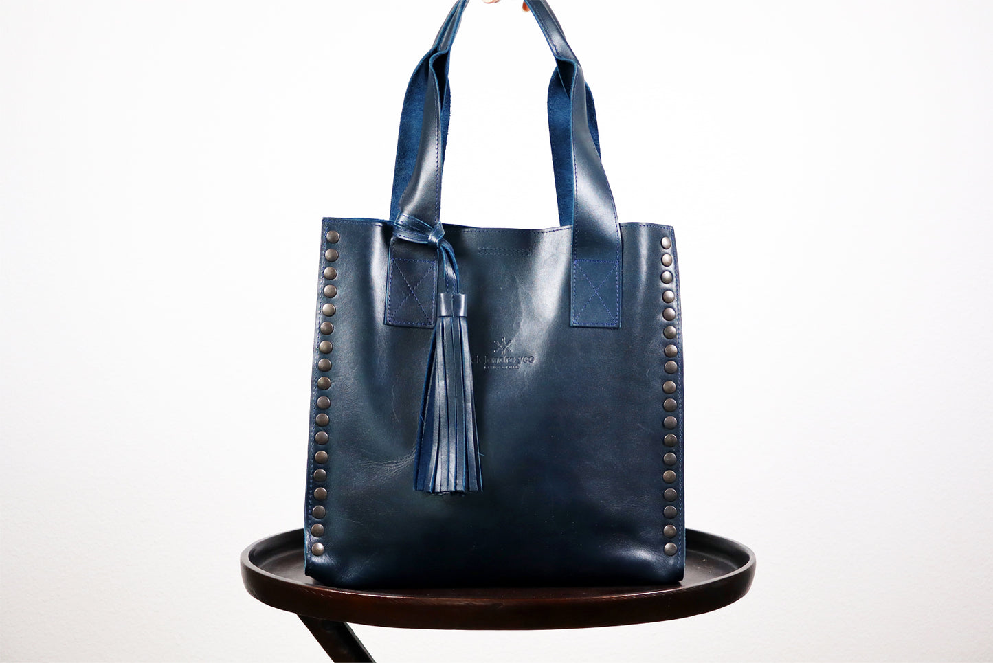 Crossbody Deep Ocean Blue Bag, Handmade Leather, Genuine Leather Women Bags.