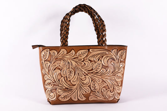 Leather Crossbody bag, Lady Desert Bags, Genuine Tooled Leather bags, purse for Women.