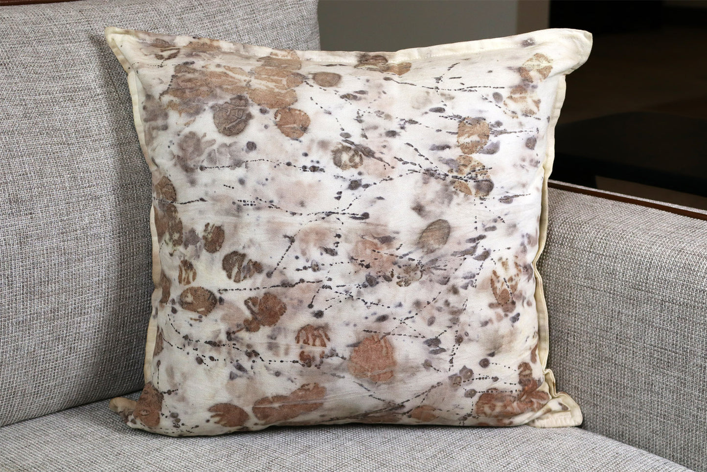Pillow Botanic Handmade dyed Handmade Cotton, Natural pigments