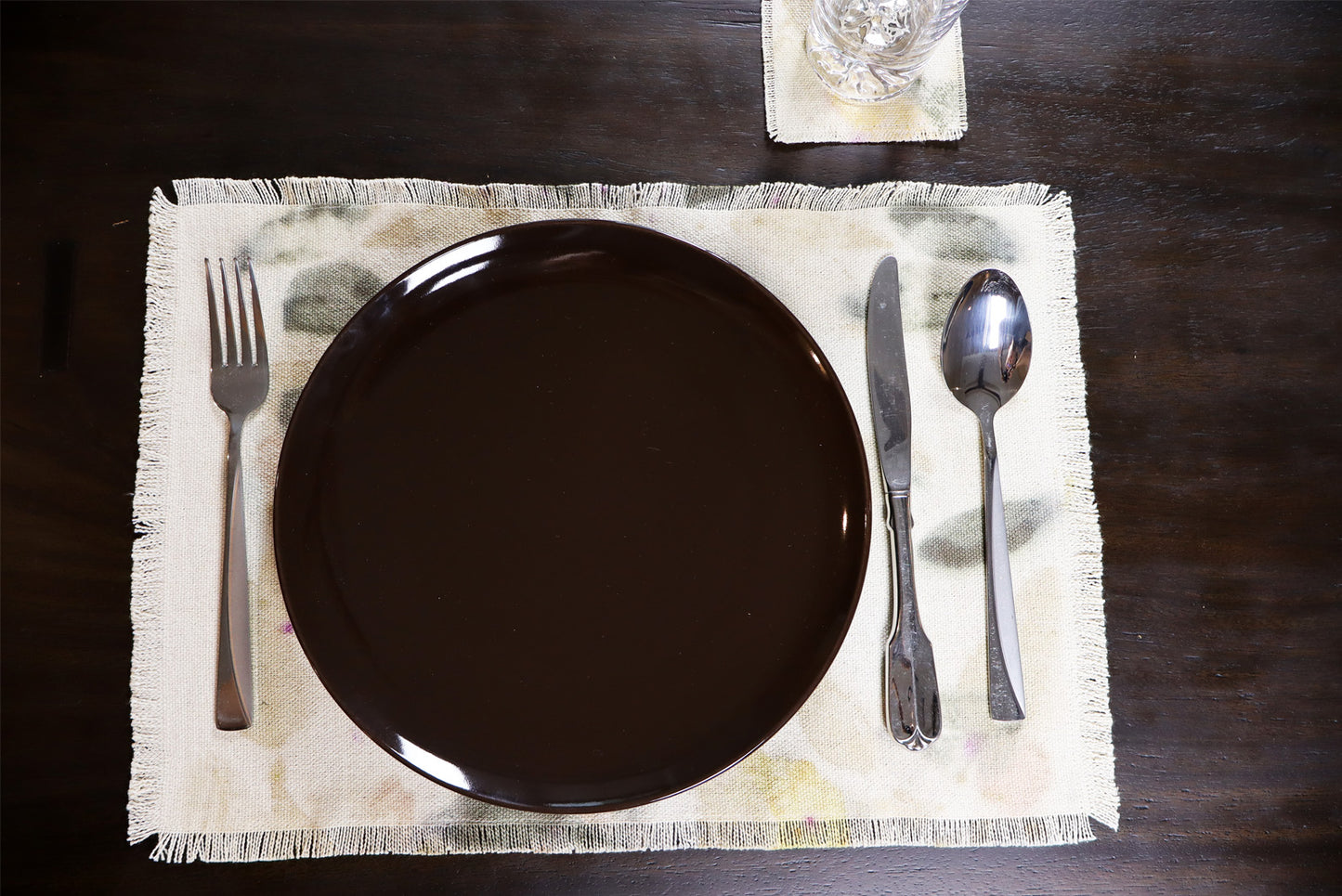 Placemats Handmade dyed, Set of 4 Placemats. Natural Cotton