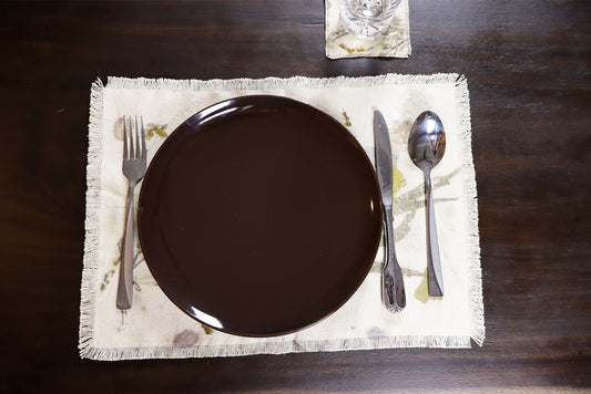 Placemats Original Lovers of Nature Organic Cotton Eco-Friendly, Set of 4 Placemats.