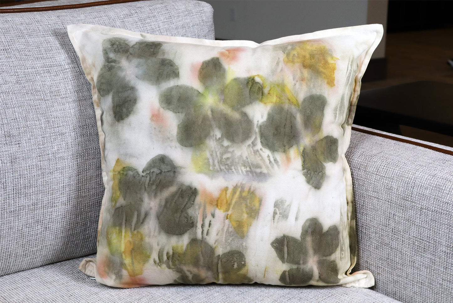 Original Pillow Botanic Eco-Friendly Organic Handmade Cotton, Natural pigments.