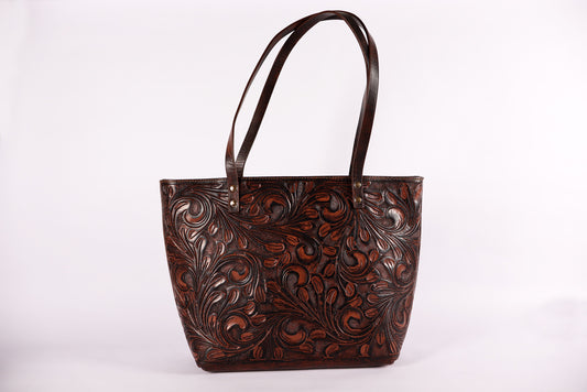 Leather Shoulder bag, Leather Women Bags, Handmade bag, tooled leather