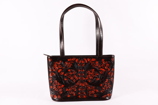 Tooled Leather French beige Bag – Timeless Craftsmanship, Modern Elegance