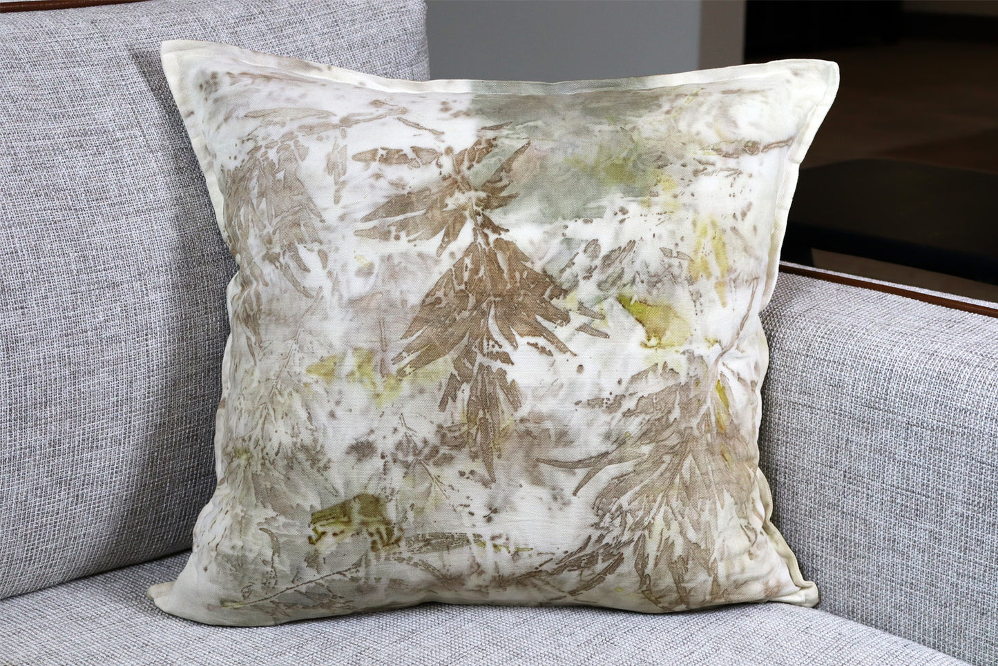 Pillow Handmade dyed Artisanal Technique Handmade Cotton, Natural pigments