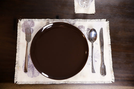 Fashion Natural Placemats Handmade dyed, Set of 4 Placemats.