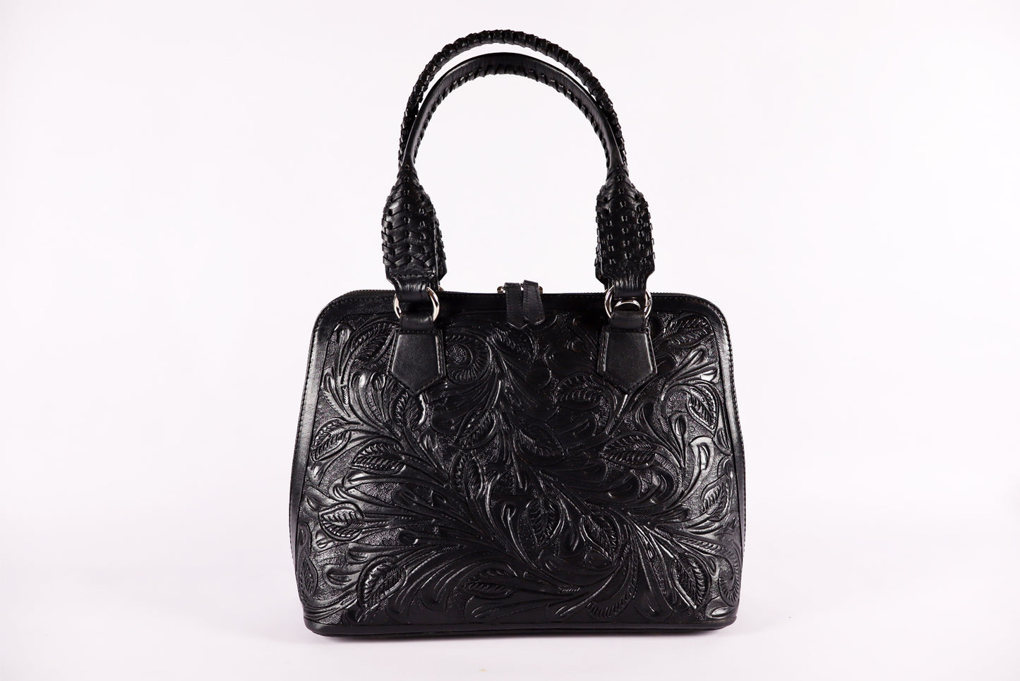 Tooled Leather Black Bag – Timeless Craftsmanship, Modern Elegance