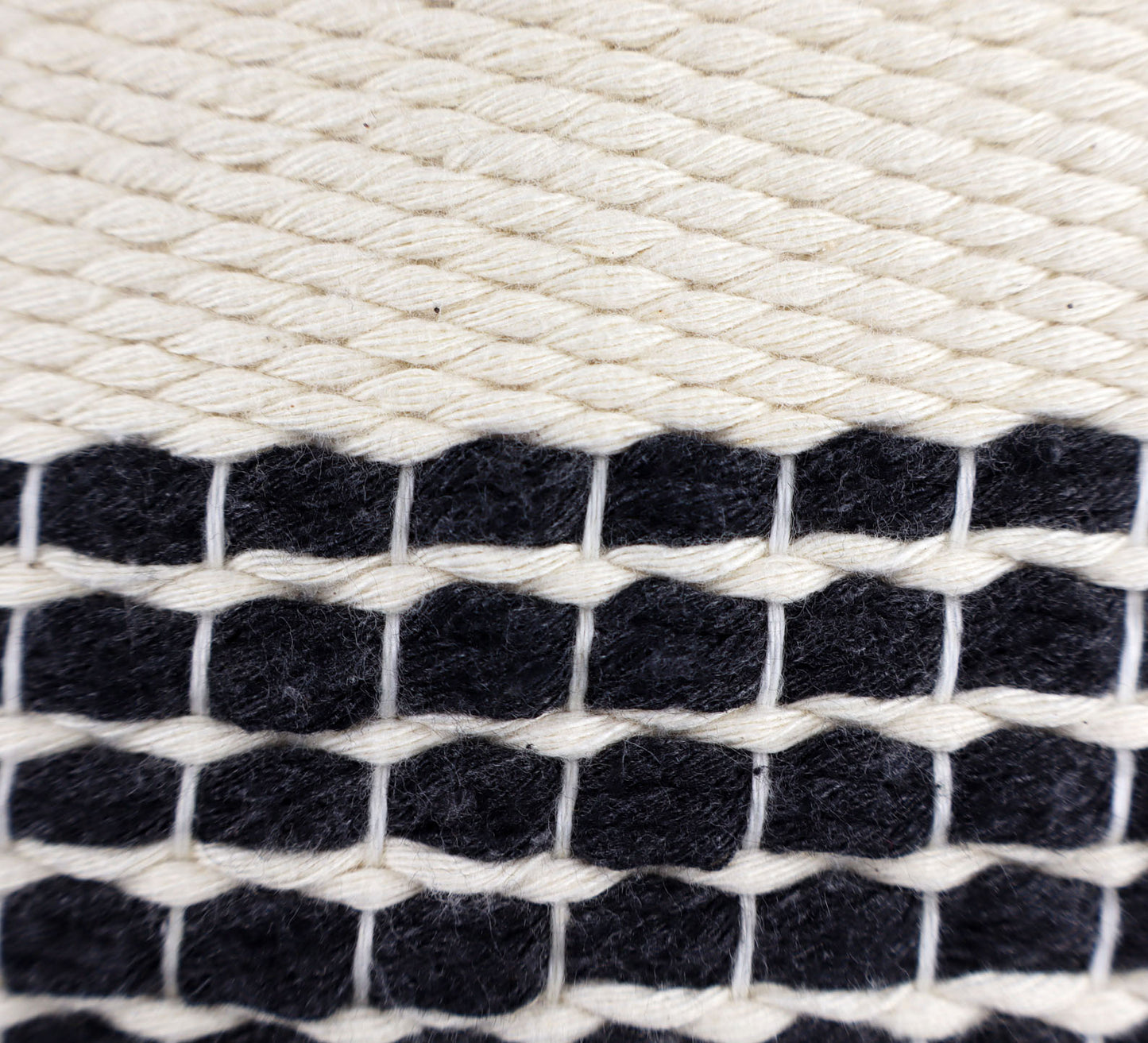 Pillow Natural Organic Color Black, Beige.