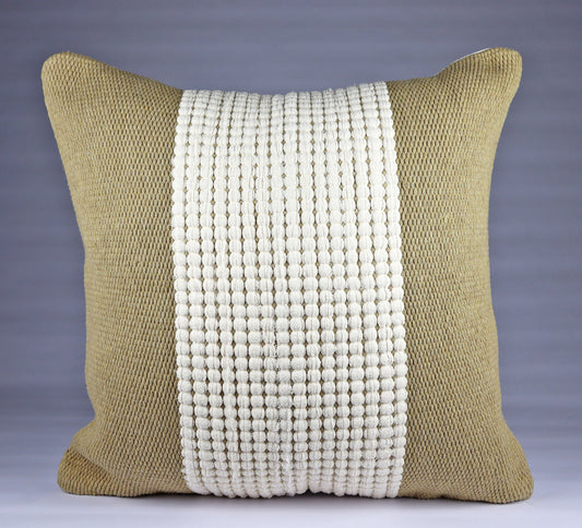 Pillow Natural organic Beige and Golden Corn Brown Colors.