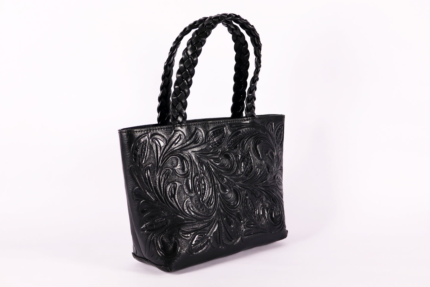 Tooled Leather Black Bag – Timeless Craftsmanship, Modern Elegance