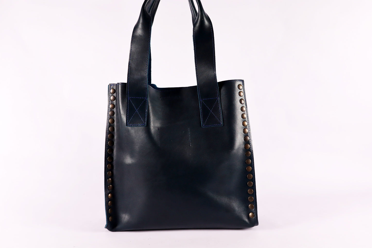 Crossbody Deep Ocean Blue Bag, Handmade Leather, Genuine Leather Women Bags.