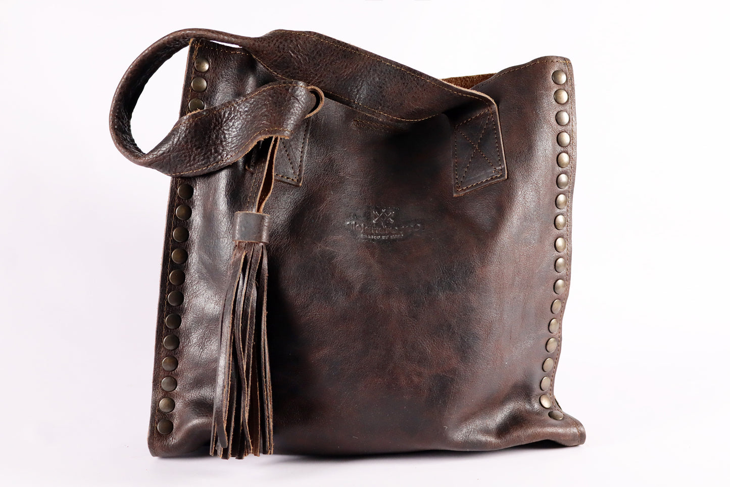 Crossbody woman Dark Brown Bag, Handmade Leather, Genuine Leather Women Bags.