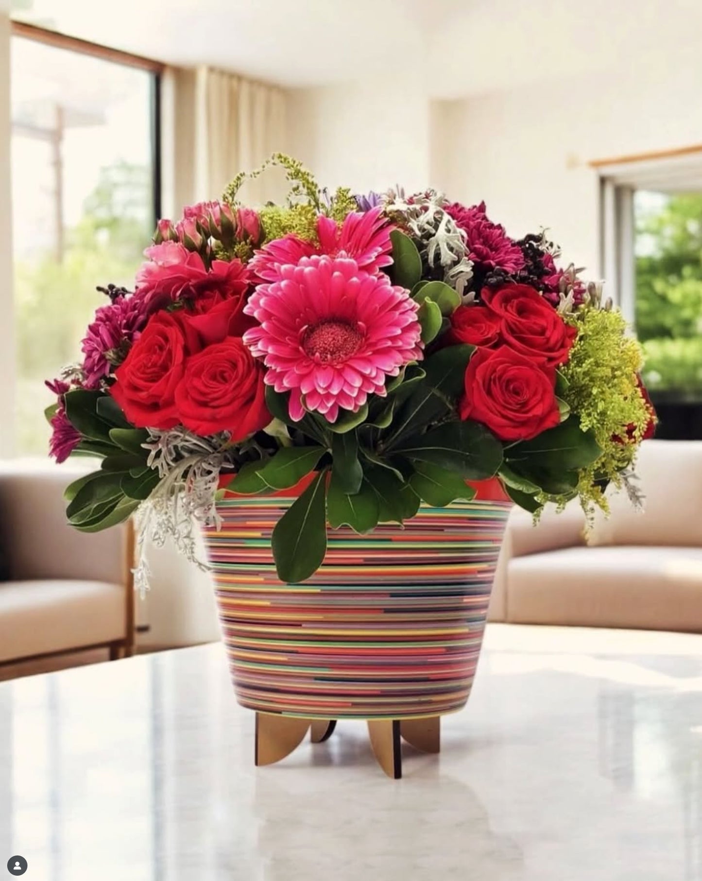 Colorful Home Decor Handmade Paper Potted Plant Holder