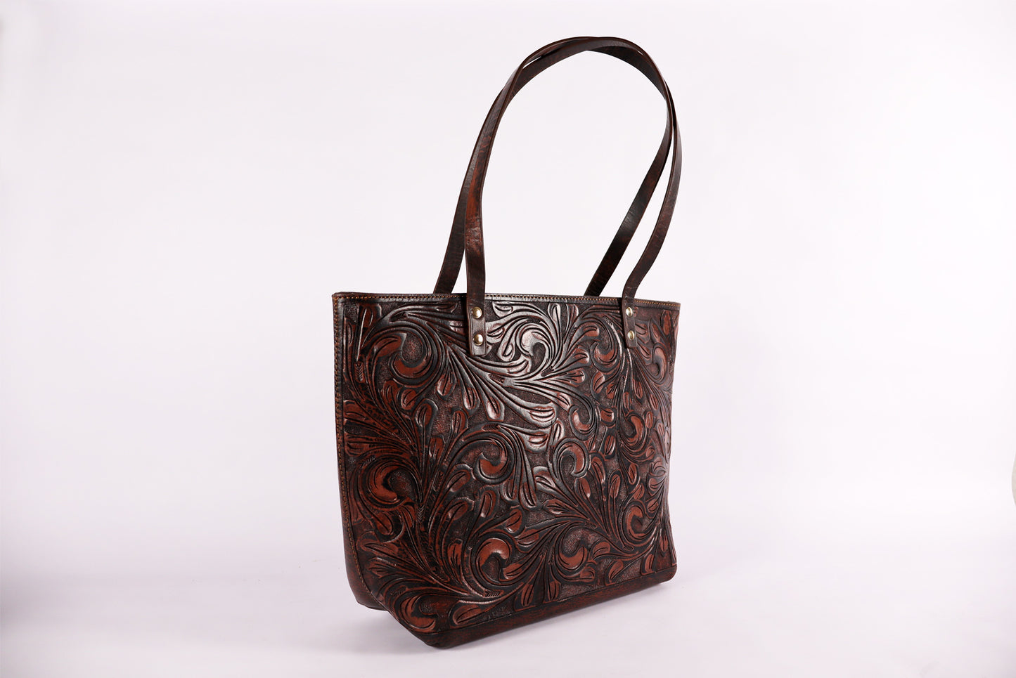 Leather Shoulder bag, Leather Women Bags, Handmade bag, tooled leather