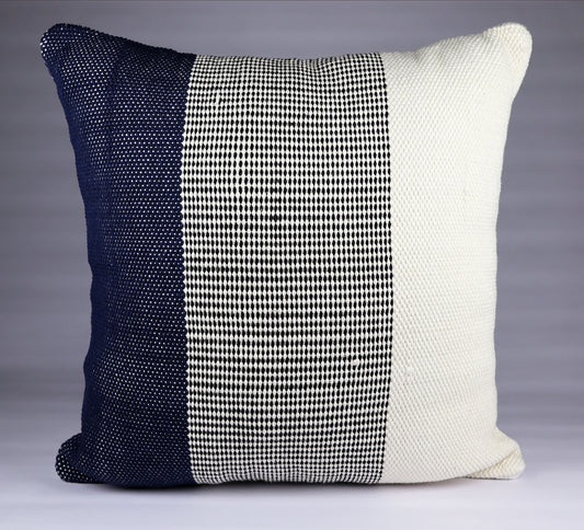 Pillow Natural Organic Navy blue, Black, Beige.