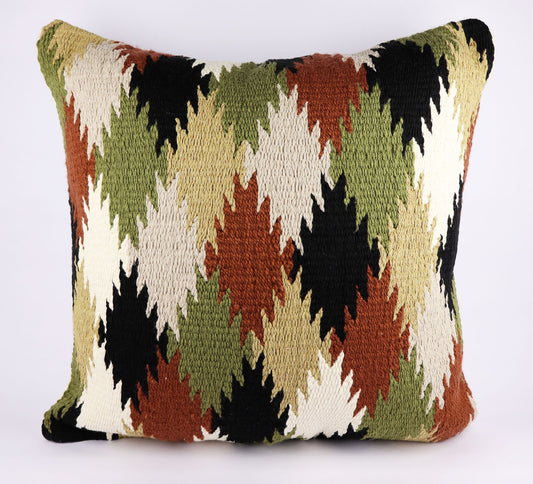 Pillow Natural Organic Color Olive Green, Corn, Black, Beige, Brown, Cream.
