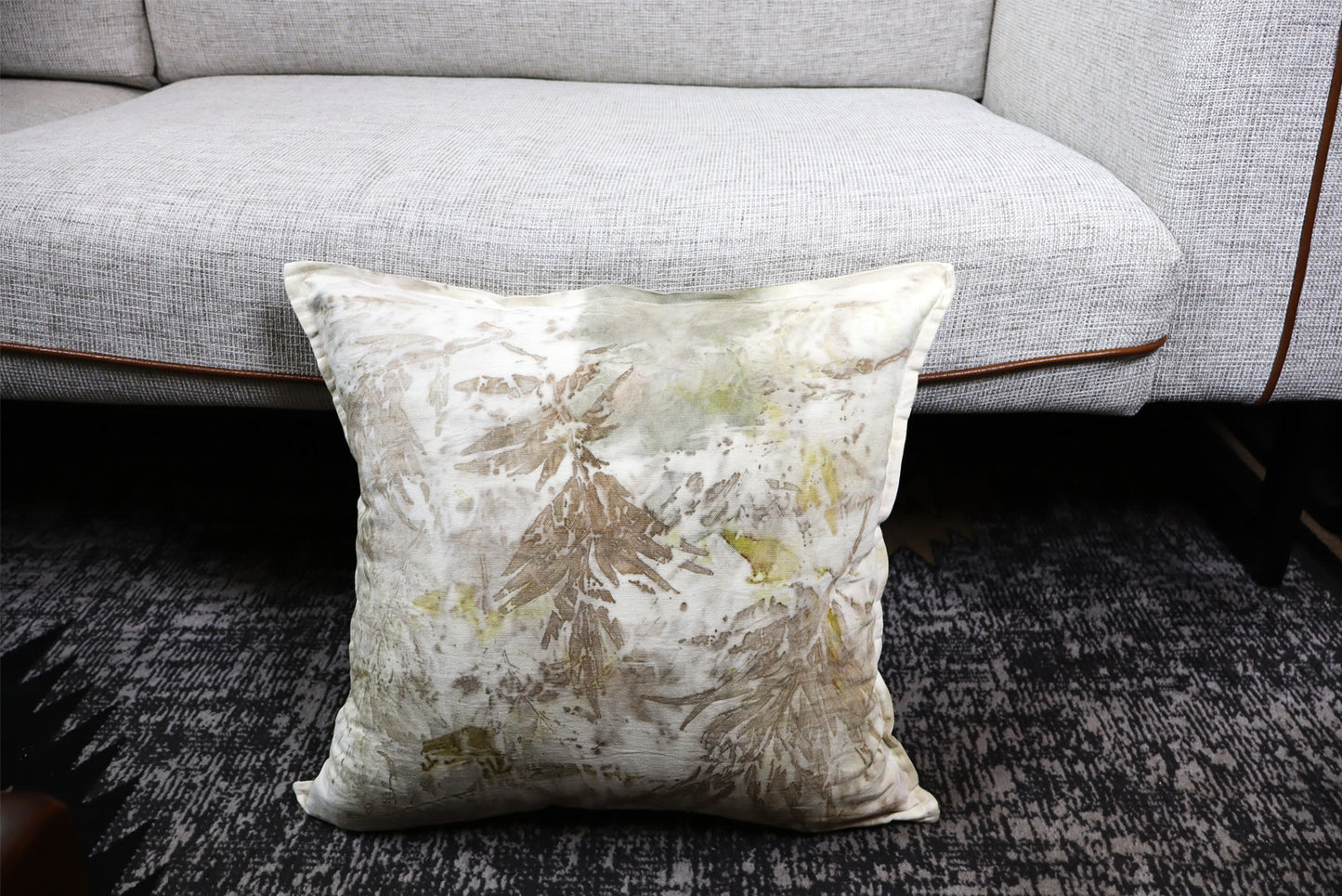 Pillow Handmade dyed Artisanal Technique Handmade Cotton, Natural pigments