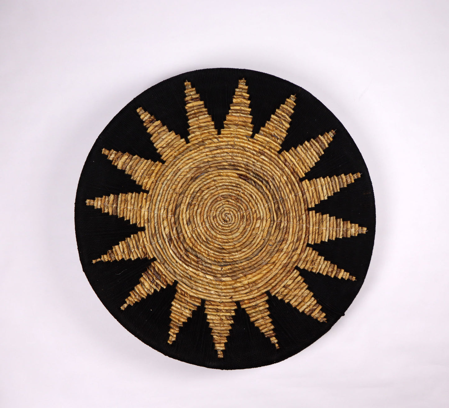 Woven Wall Basket Set of 3 Bailey Black