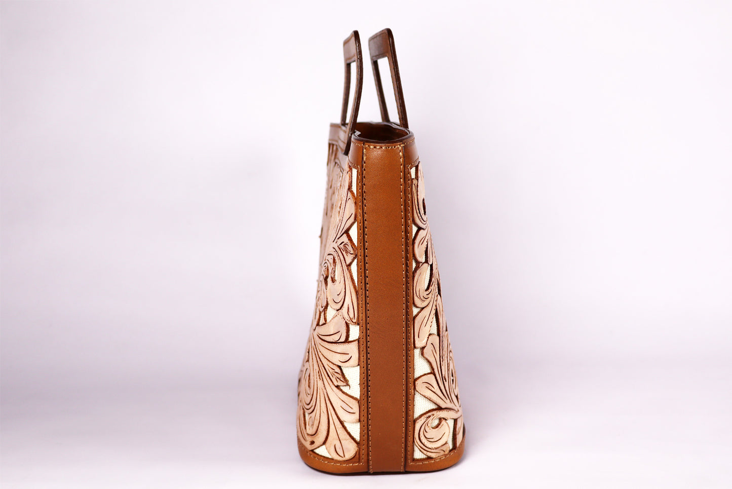 Leather Crossbody bag, Desert Bag, Genuine Tooled Leather