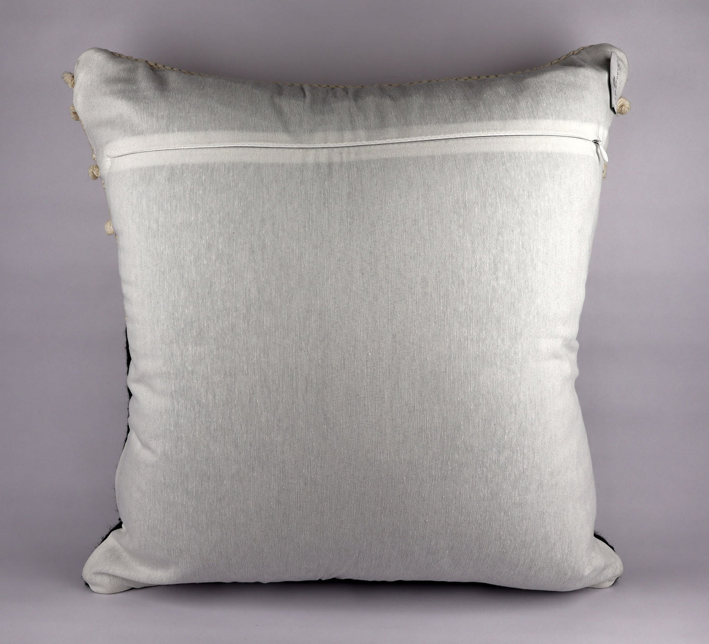 Pillow Natural Organic Color Beige, Oxford Dark Grey.