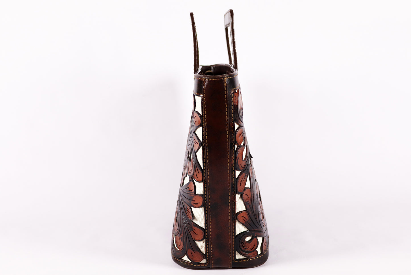 Tooled Leather French beige Bag – Timeless Craftsmanship, Modern Elegance