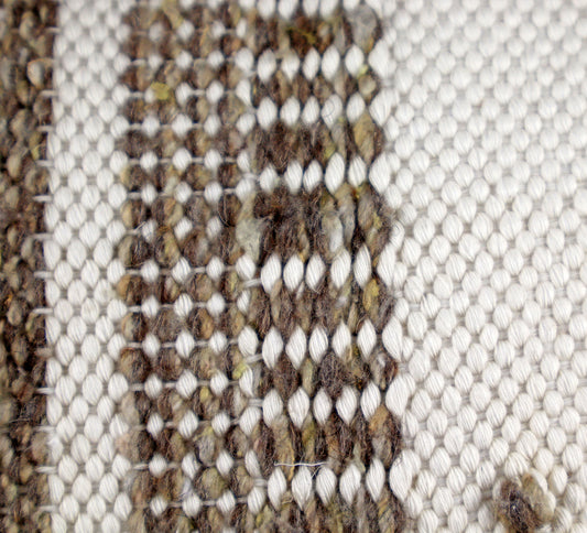 Pillow Natural organic Beige, Straw Brown and Black Color.