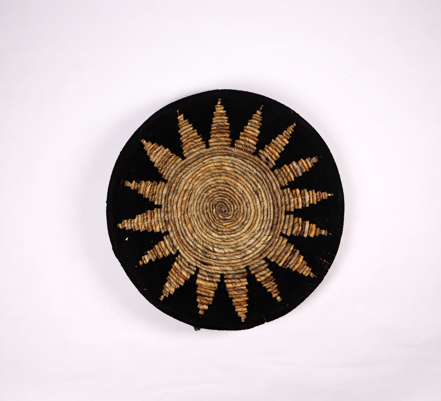 Woven Wall Basket Set of 3 Bailey Black