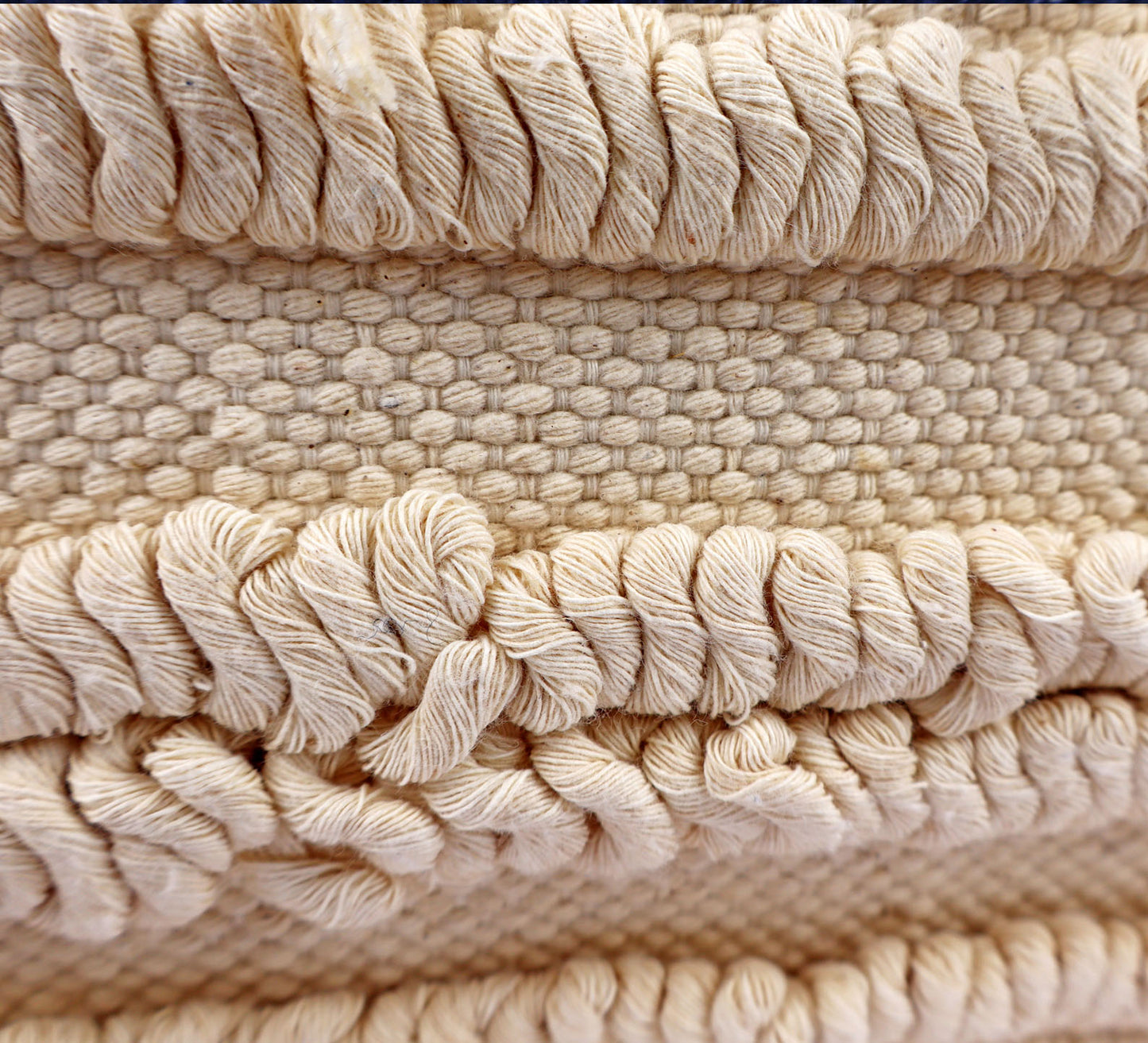 Pillow Natural Organic Navy blue, Beige.