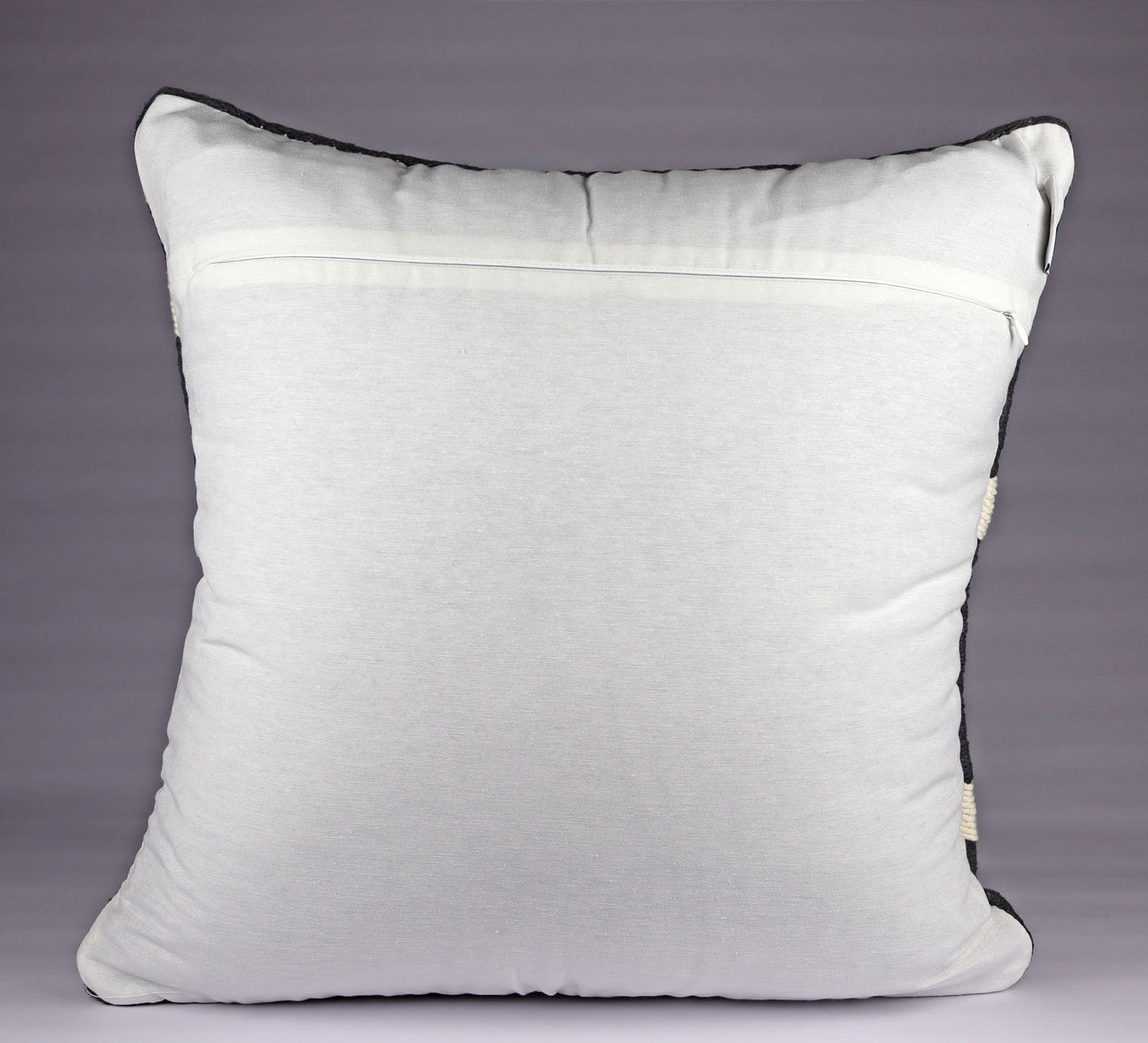 Pillow Natural Organic Oxford Dark Grey and Beige.