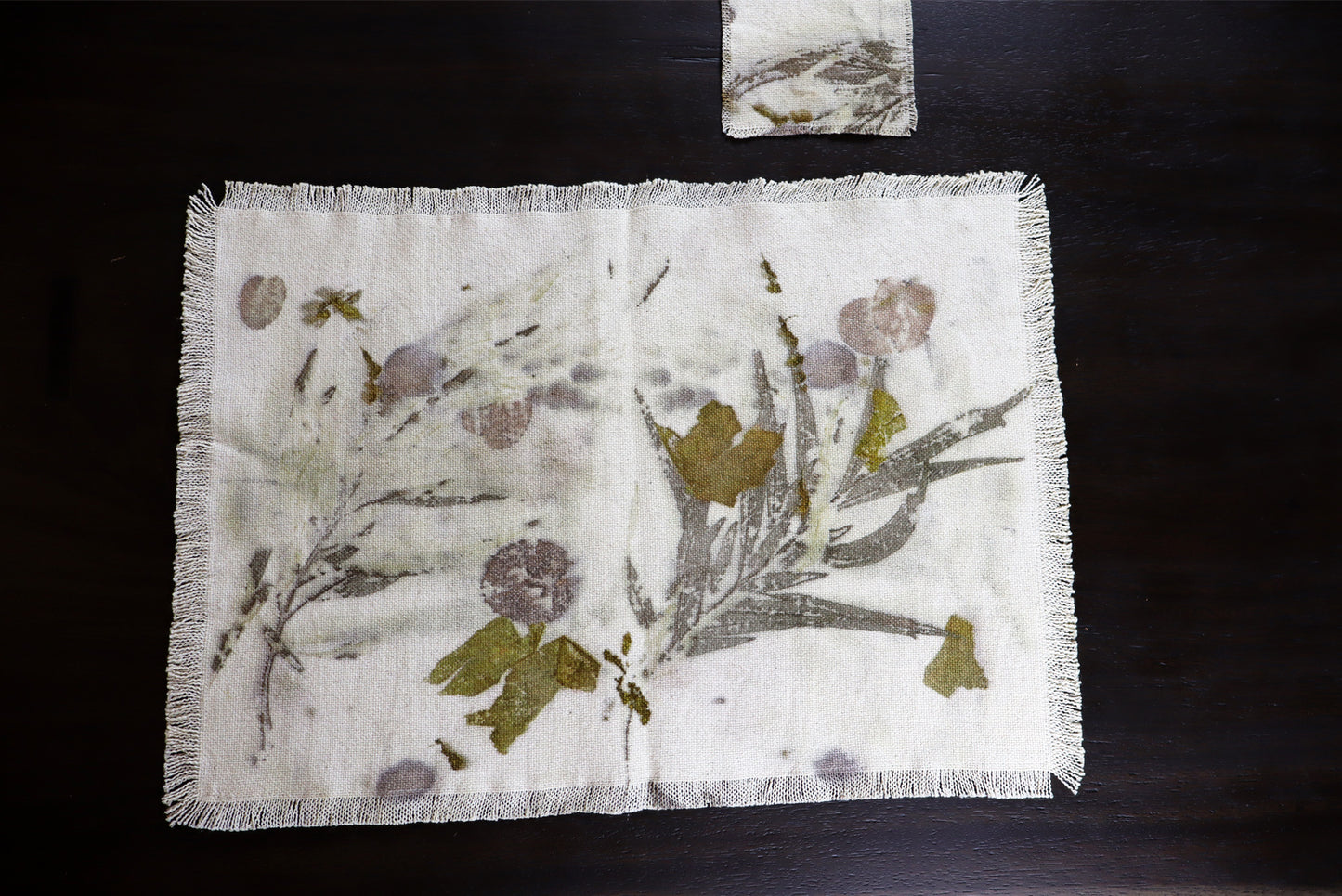 Placemats Original Lovers of Nature Organic Cotton Eco-Friendly, Set of 4 Placemats.
