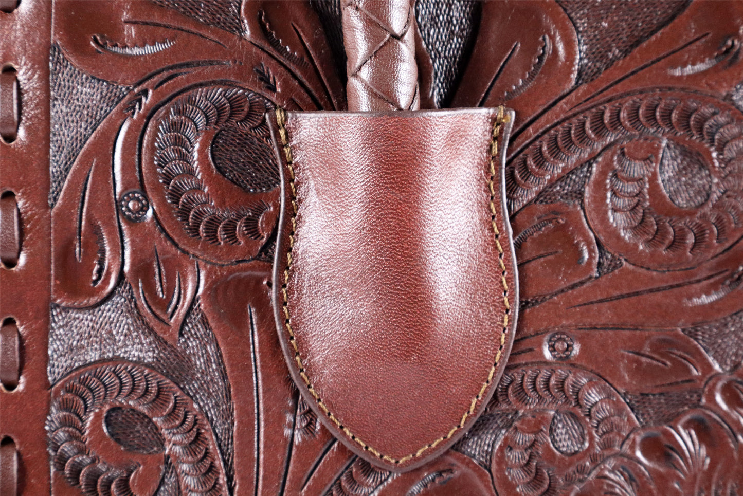 Handmade bag, tooled leather, Leather Shoulder bag, Brown Bag