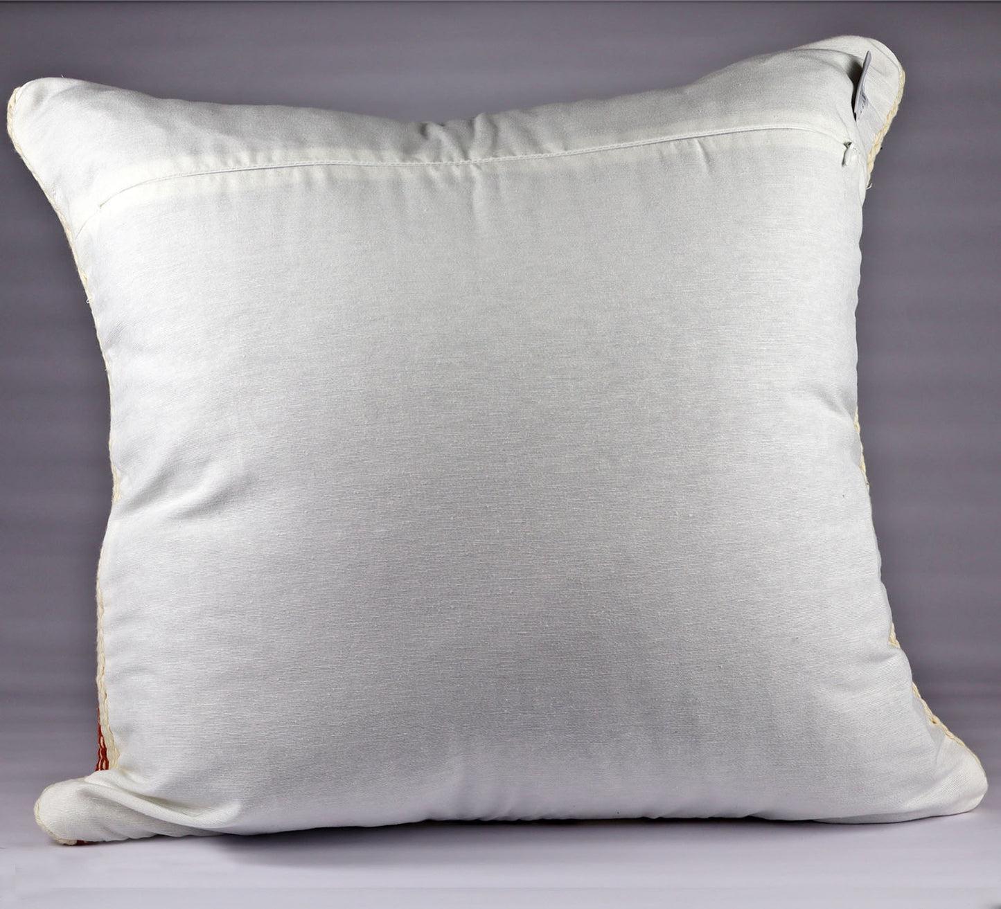 Pillow Natural organic Red and Beige colors.
