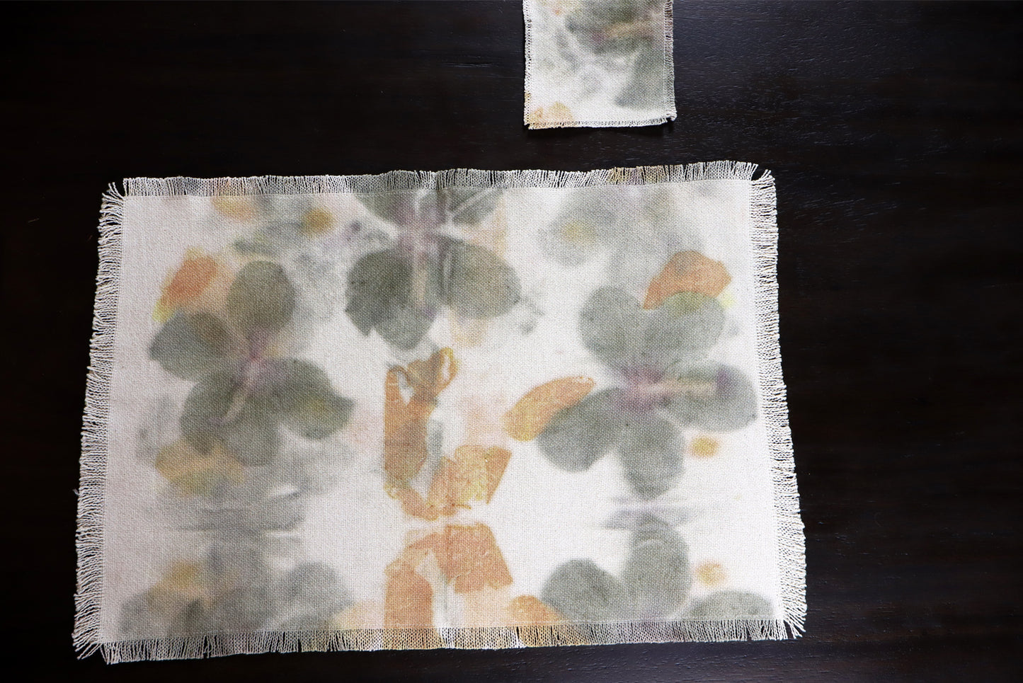 Unique original design Placemats, Set of 4 Placemats, Handmade dyed
