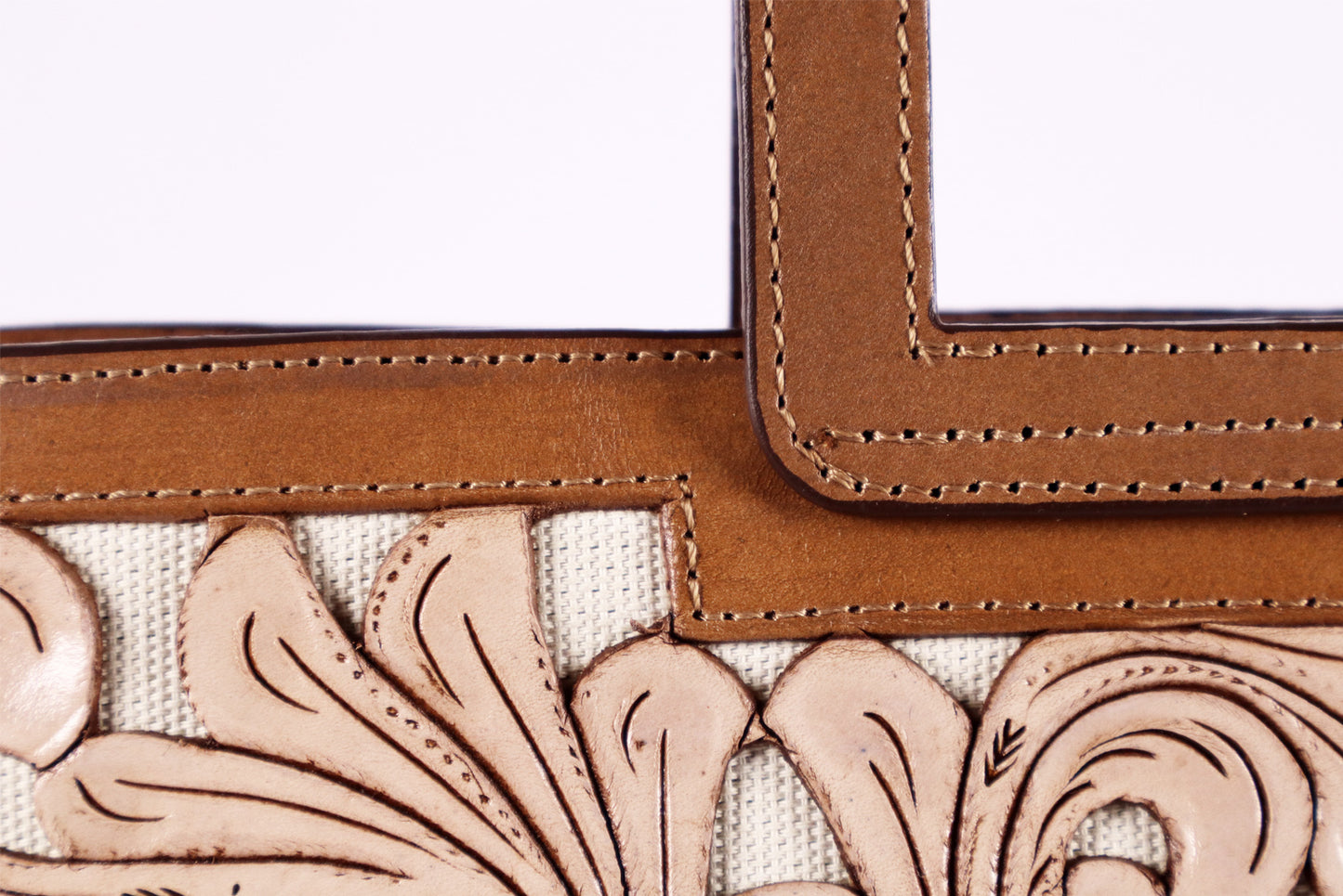 Leather Crossbody bag, Desert Bag, Genuine Tooled Leather