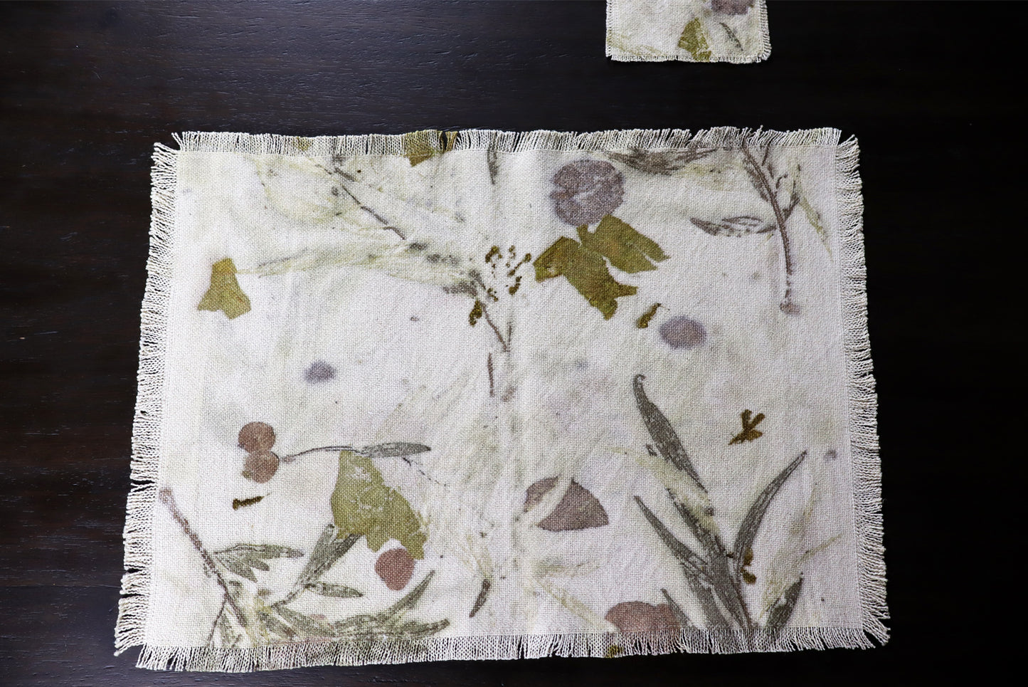 Placemats Original Lovers of Nature Organic Cotton Eco-Friendly, Set of 4 Placemats.