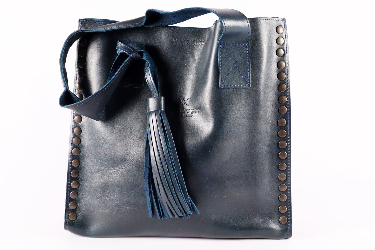 Crossbody Deep Ocean Blue Bag, Handmade Leather, Genuine Leather Women Bags.