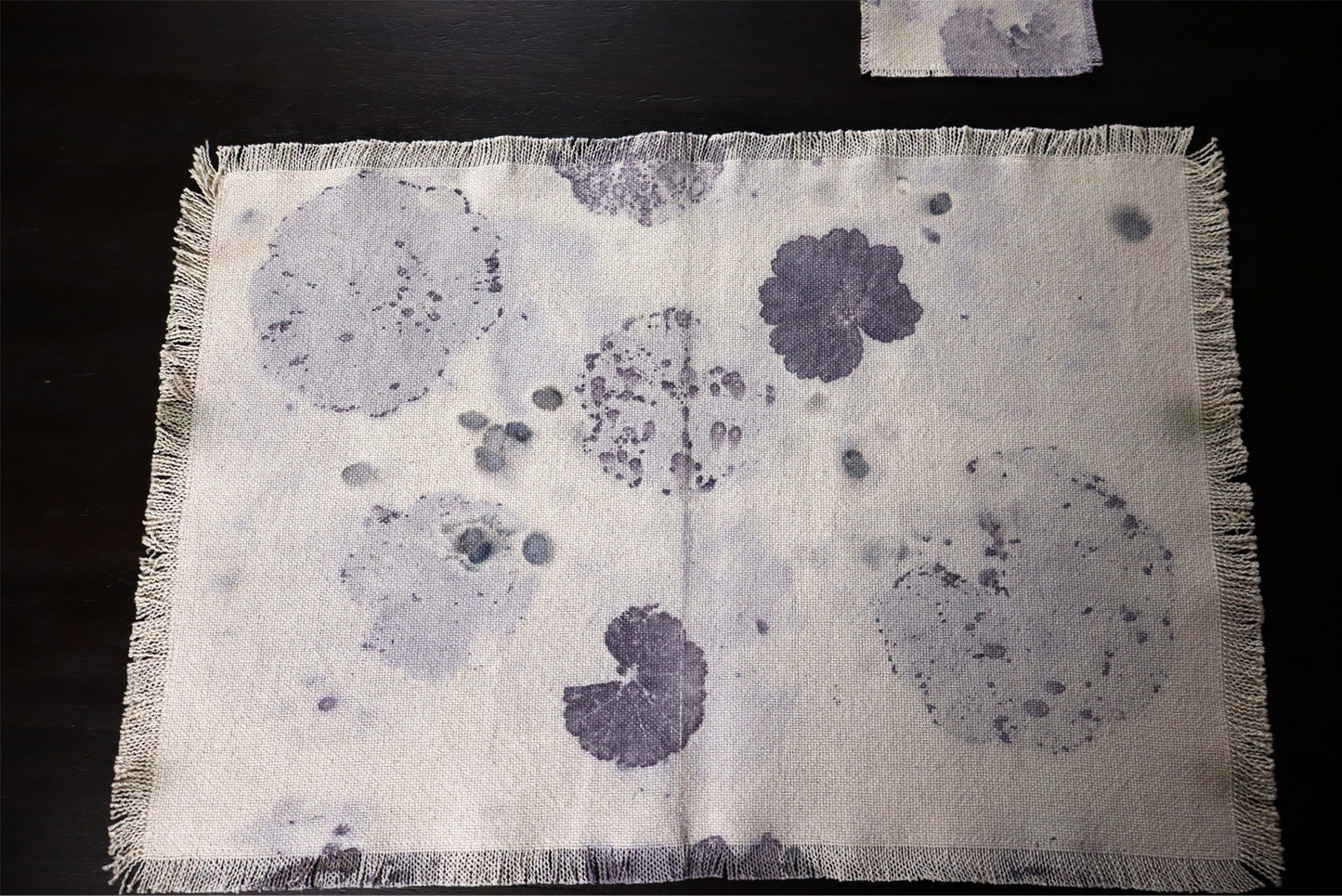 Fashion Natural Placemats Handmade dyed, Set of 4 Placemats.