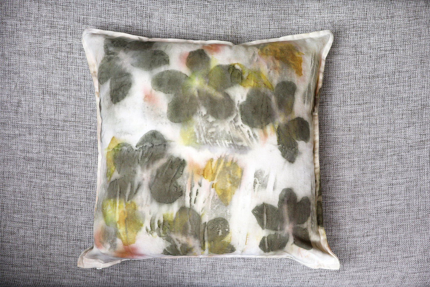 Original Pillow Botanic Eco-Friendly Organic Handmade Cotton, Natural pigments.