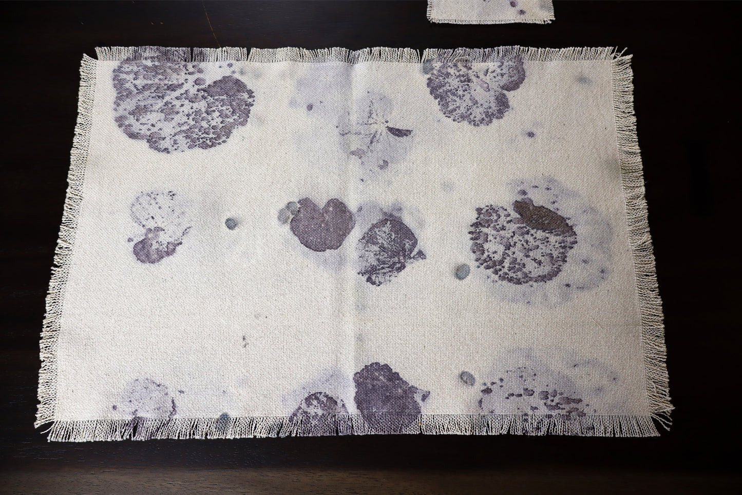 Fashion Natural Placemats Handmade dyed, Set of 4 Placemats.