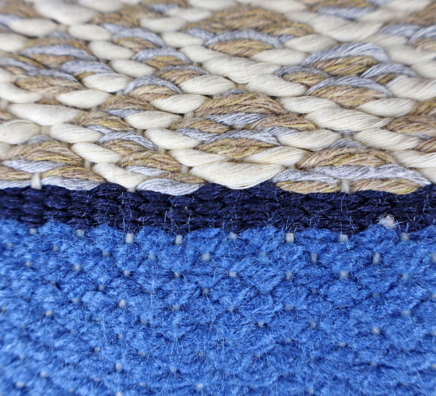 Pillow Natural Organic Color Blue, Black, Brown, Beige.