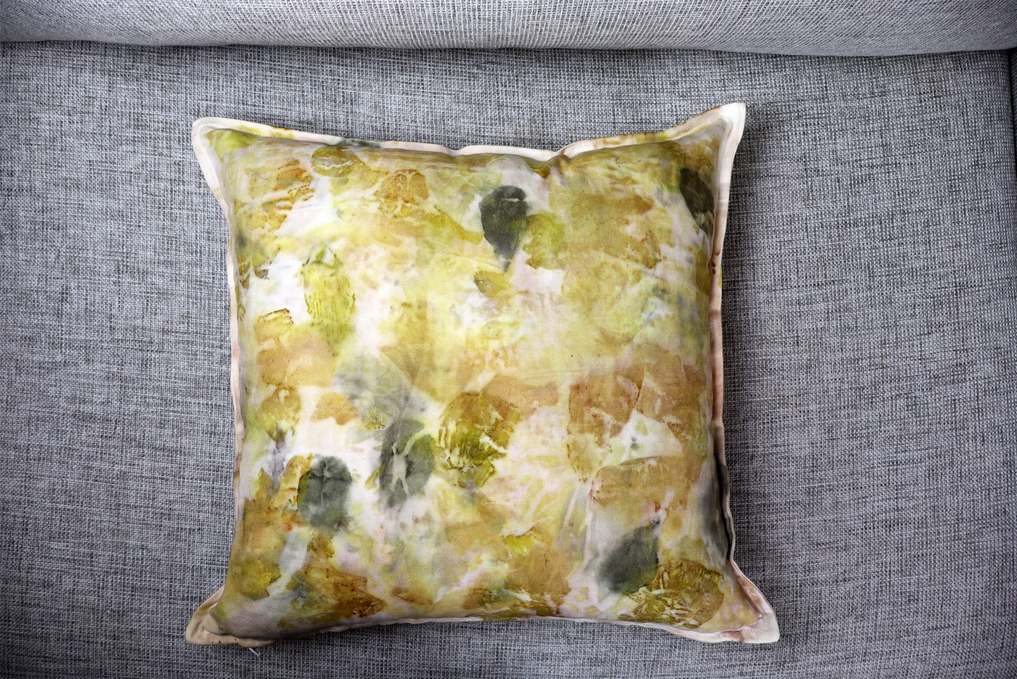 Unique original design Pillow Botanic, Natural pigments, Cotton