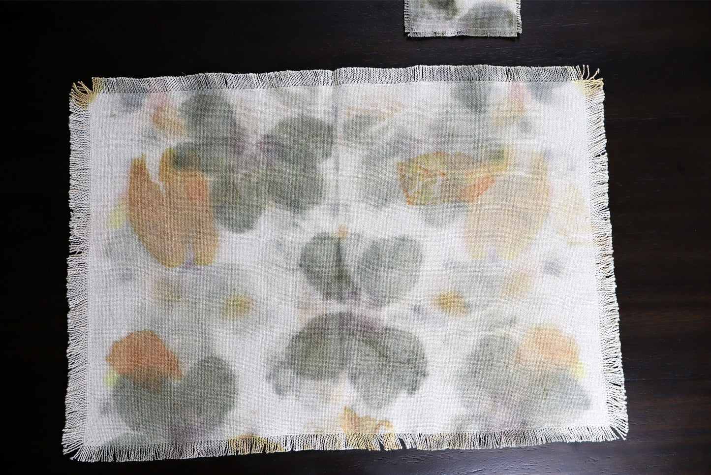 Unique original design Placemats, Set of 4 Placemats, Handmade dyed