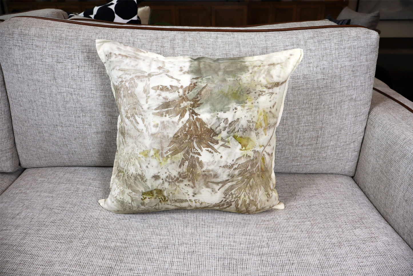 Pillow Handmade dyed Artisanal Technique Handmade Cotton, Natural pigments