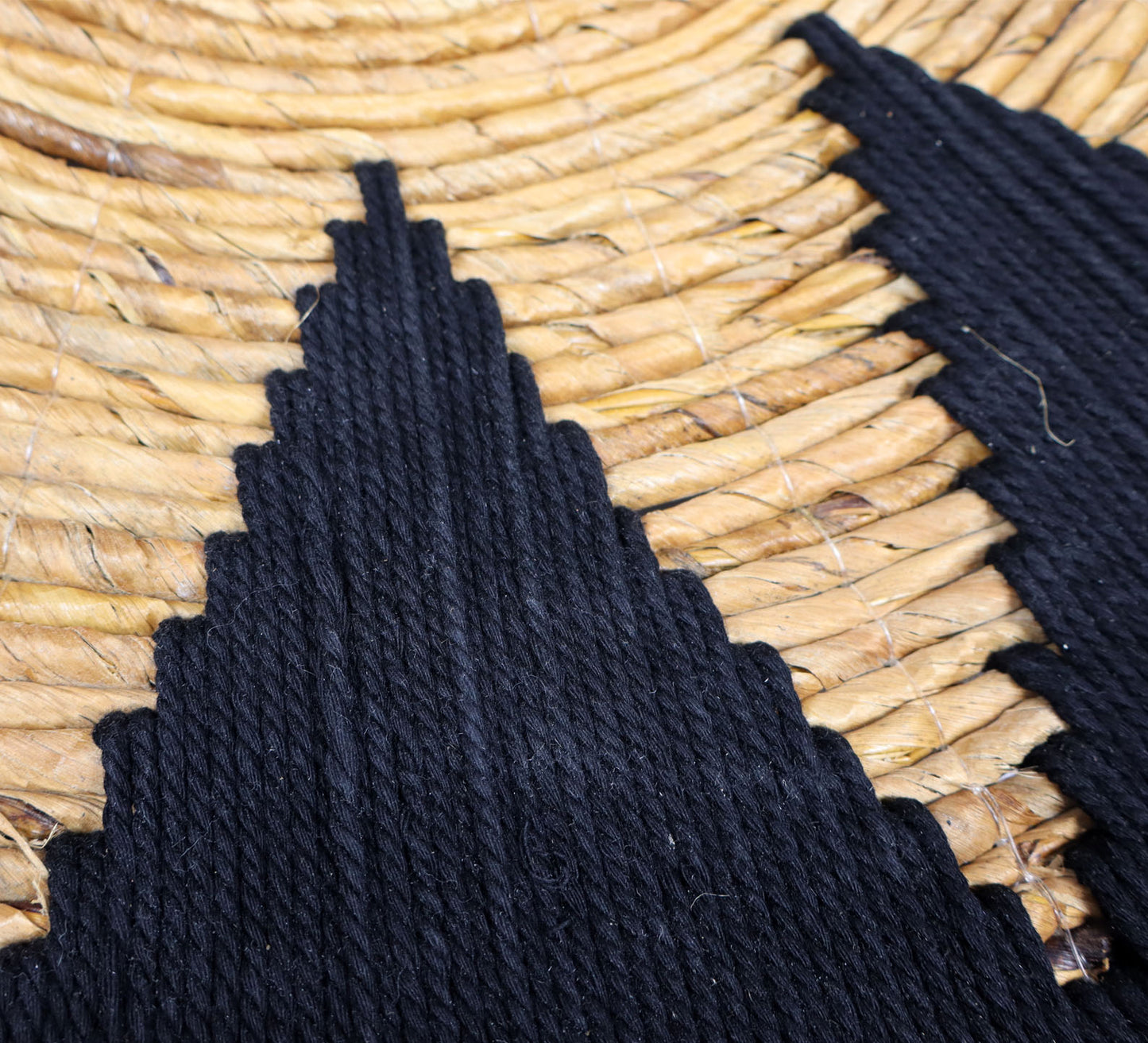 Woven Wall Basket Set of 3 Bailey Black