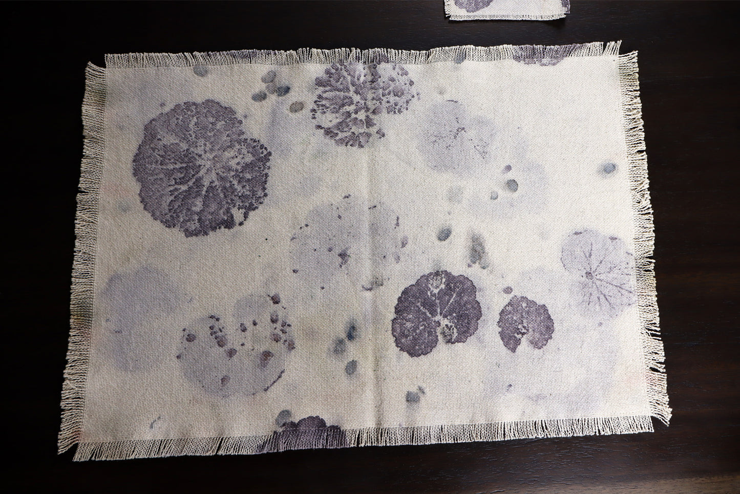 Fashion Natural Placemats Handmade dyed, Set of 4 Placemats.