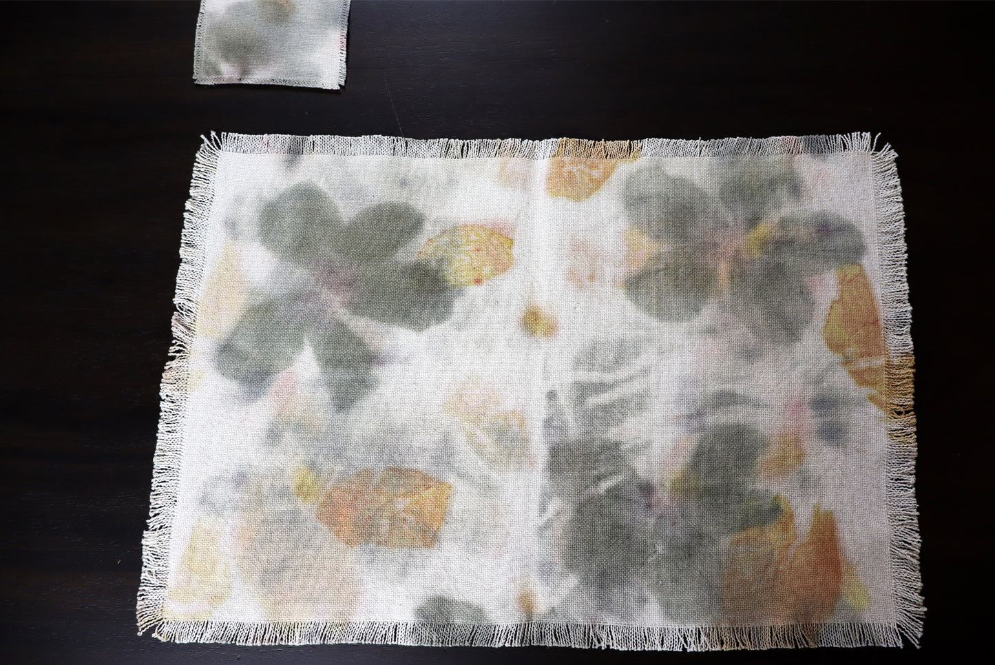 Unique original design Placemats, Set of 4 Placemats, Handmade dyed