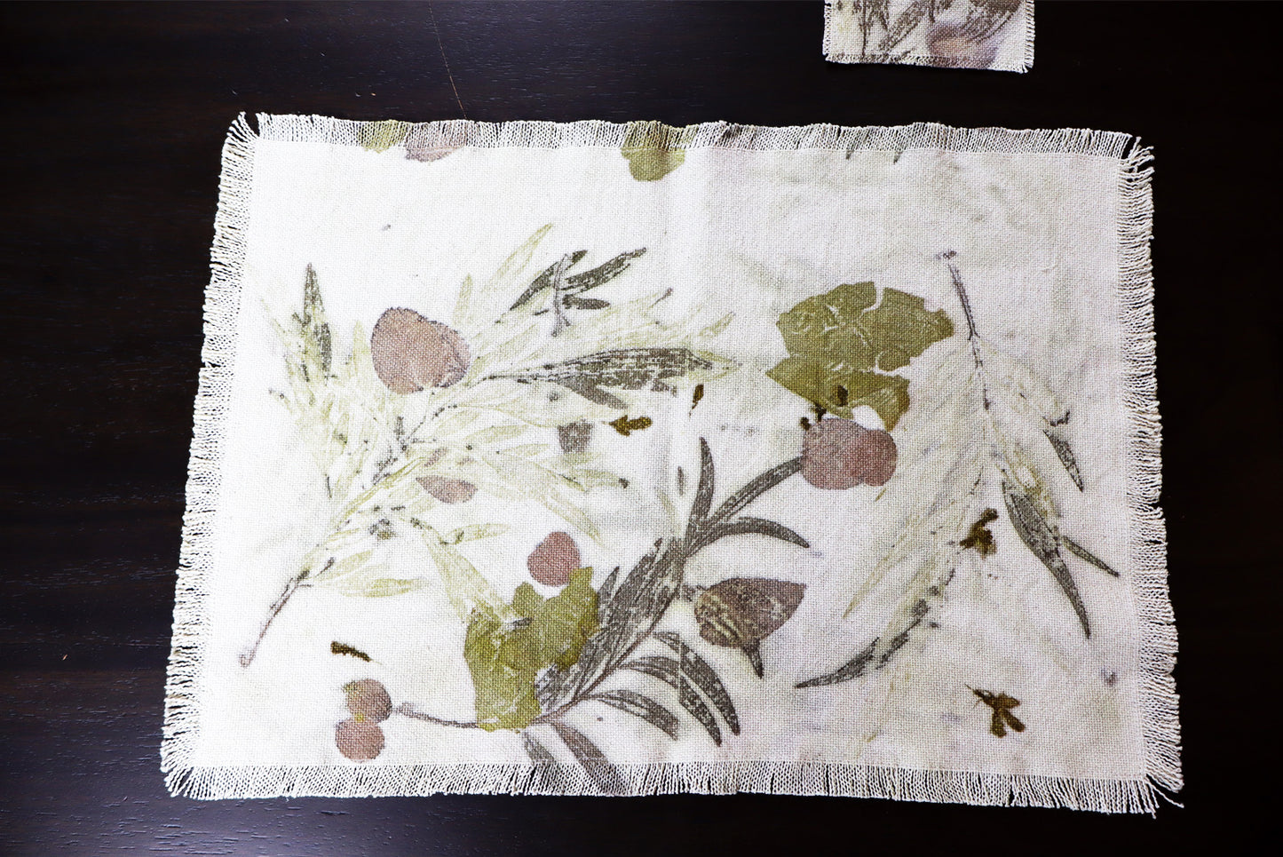 Placemats Original Lovers of Nature Organic Cotton Eco-Friendly, Set of 4 Placemats.