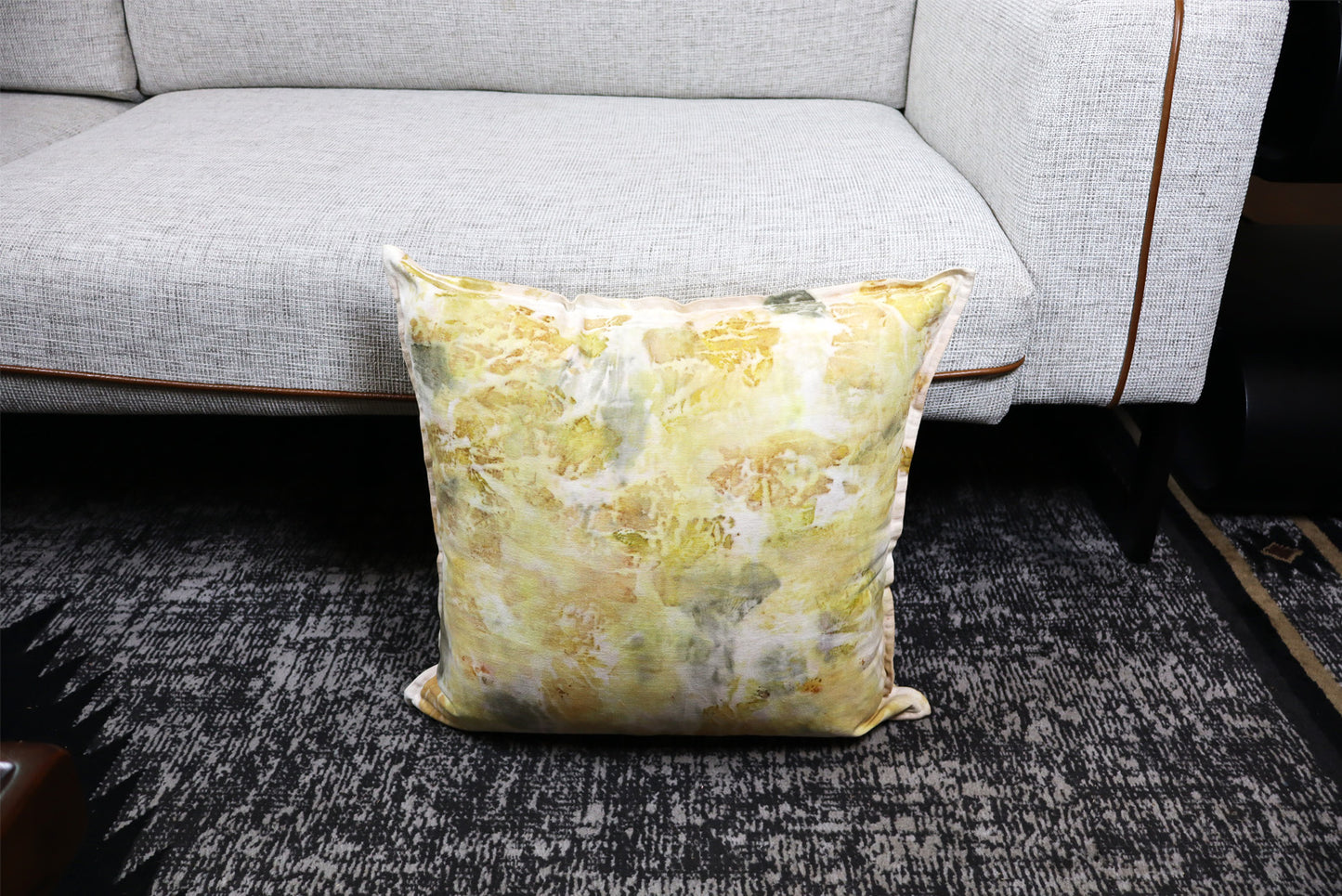Unique original design Pillow Botanic, Natural pigments, Cotton