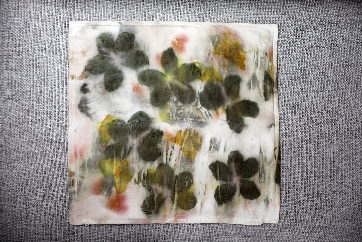 Original Pillow Botanic Eco-Friendly Organic Handmade Cotton, Natural pigments.